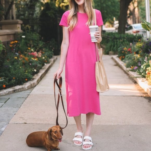 j crew midi t shirt dress